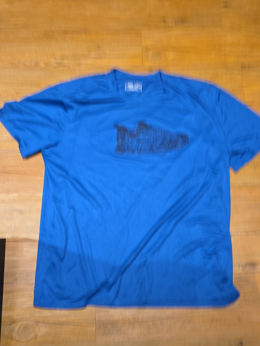 Blue Graphic Crew Neck T-Shirt